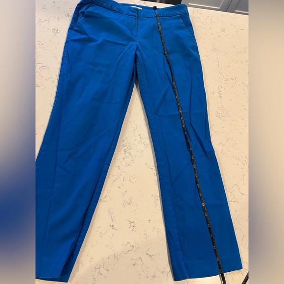New York & Company Royal Cobalt Blue Stretch Ankle Career Office Pants Size 8 - Picture 6 of 11